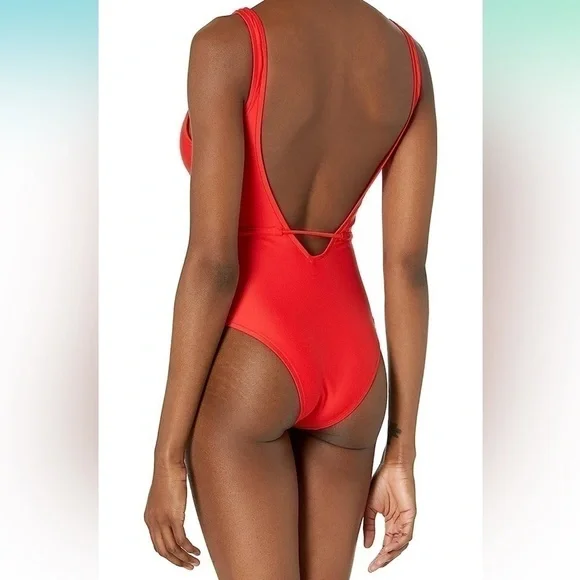 Body Glove Women's Standard Pam V-Neck One-Piece Swimsuit - Picture 6 of 6